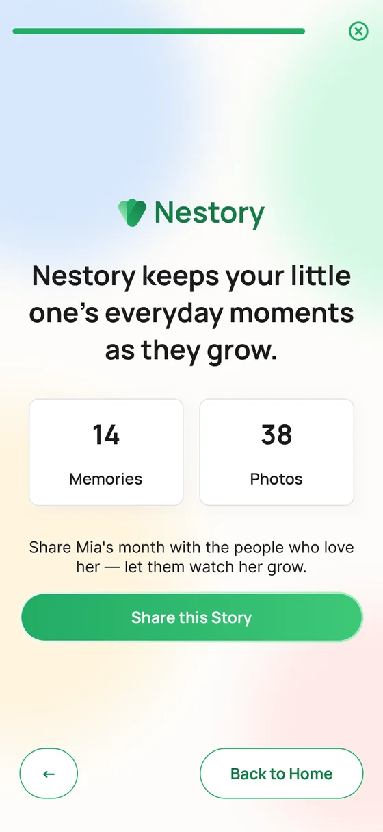 The closing pages of a monthly story