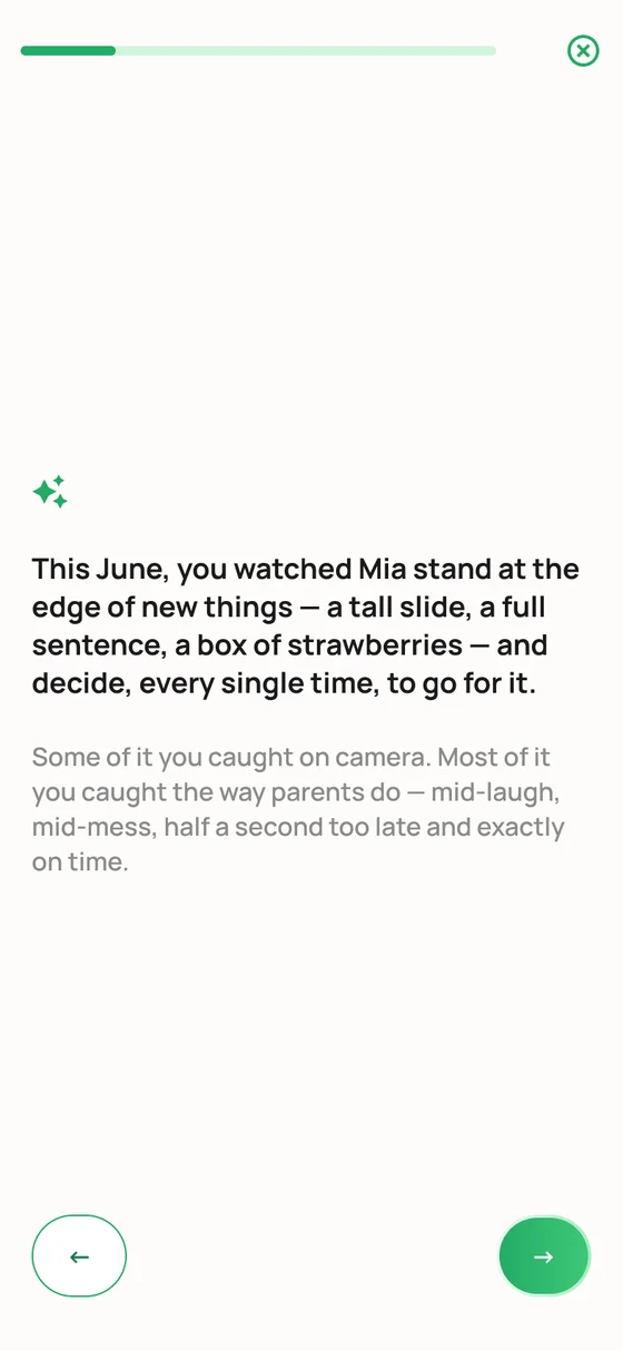 The opening pages of a monthly story